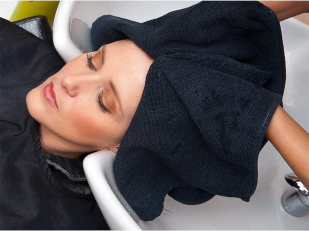 Πετσέτα Κομμωτηρίου Βαμβακερή Μαύρη 450gsm Γαρύφαλλο 50x90 | Γαρύφαλλο - Λευκά Είδη